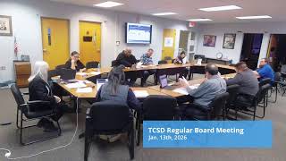 TCSD Regular Board Meeting Jan. 12th, 2025