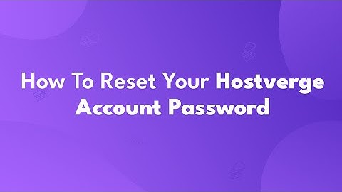 How To Reset Your Hostverge Account Password (Step-by-Step)