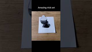 Mind-blowing 3D Heart Drawing! 😱 #shorts #tricks #illusion