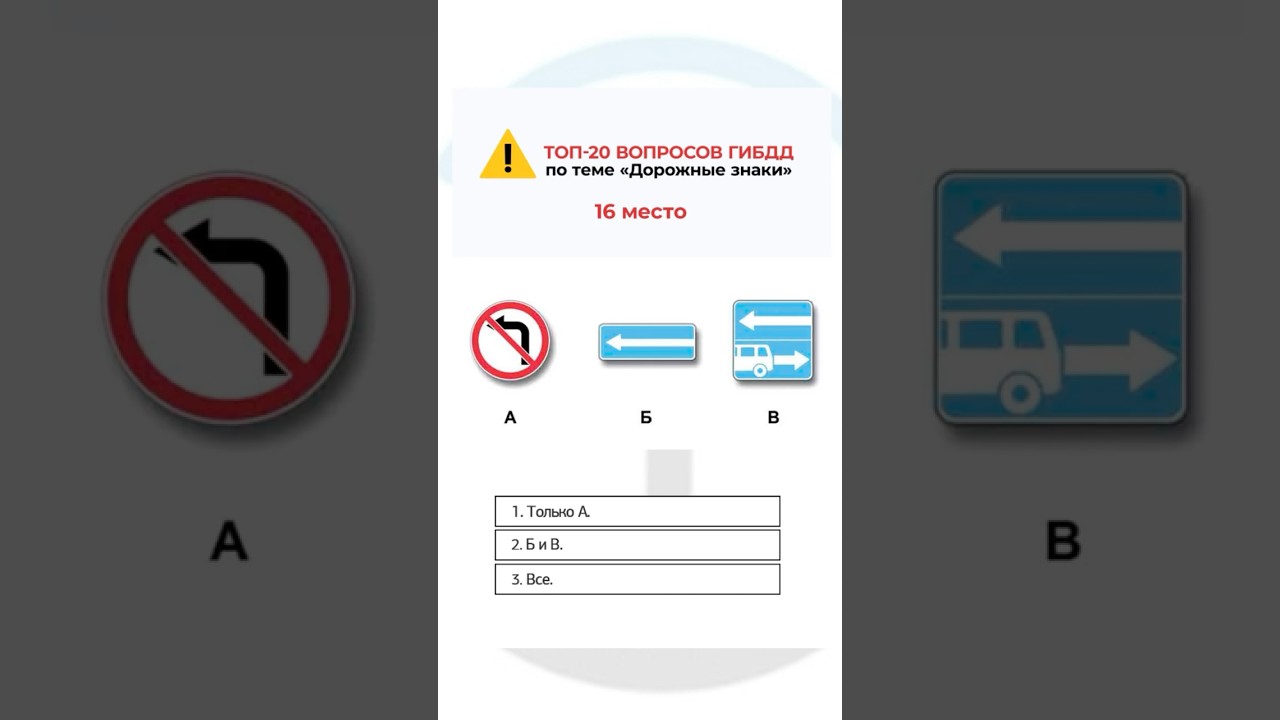 Какие из указанных знаков разрешают выполнить разворот?