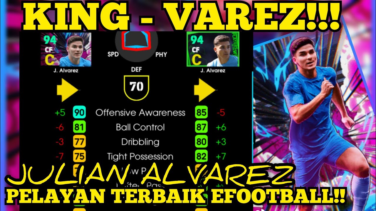 Cy Varez KING VAREZ! STRIKER DG SKILL PASING GG,BERIKUT PERBANDINGAN ALVAREZ ...