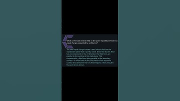 What is the total electric field on the plane equidistant from two equal charges separated by a dist