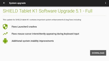 NVIDIA SHIELD TABLET K1 SOFTWARE UPGRADE 5.1 07 March 2017