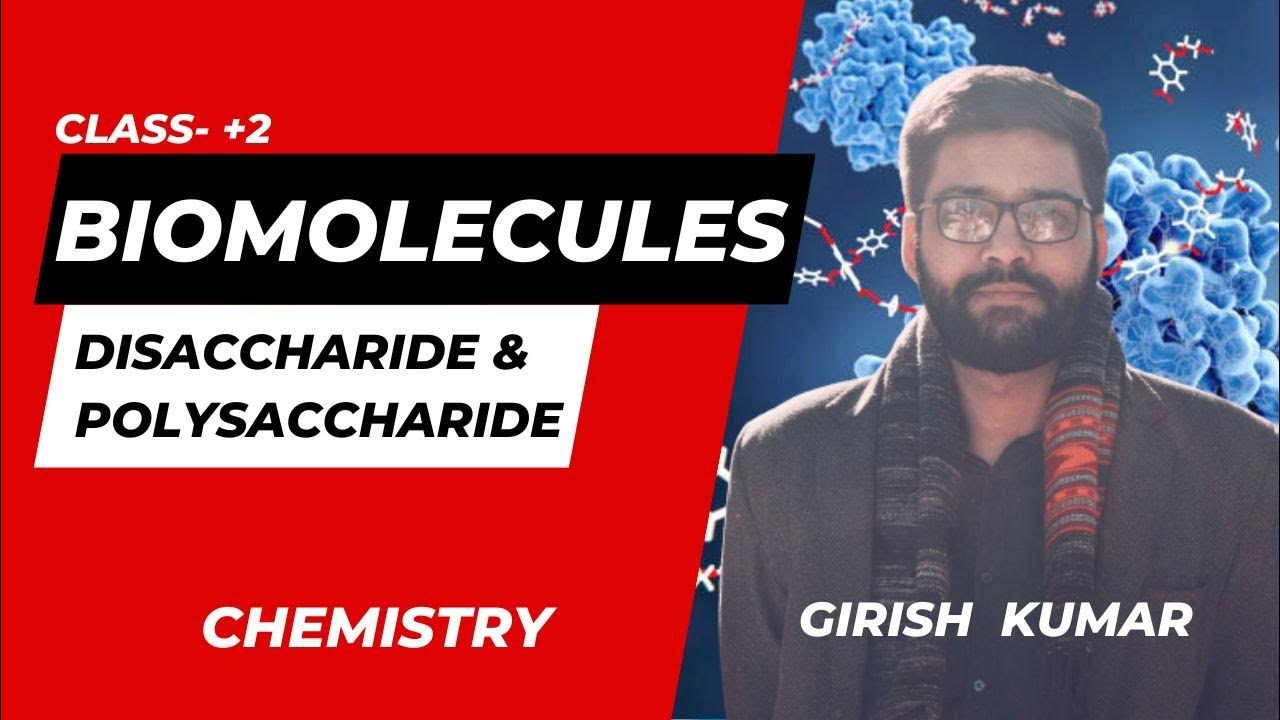BIOMOLECULES DISACCHARIDE AND POLYSACCHARIDE CLASS 12th
