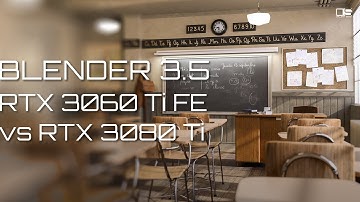BLENDER 3.5 OFFICIAL CLASSROOM 3060 TI VS 3080 TI