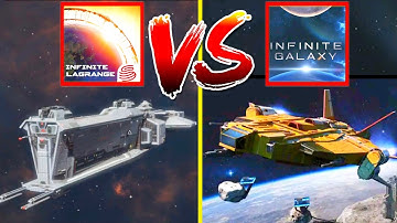 Infinite Lagrange VS Infinite Galaxy - Best Spaceship Mobile Games For (Android,iOS) 2021