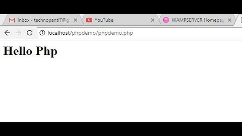 How To Run PHP Code On Wamp Server