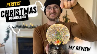 This is my favorite snow globe from #amazon it plays multiple classic Christmas songs!