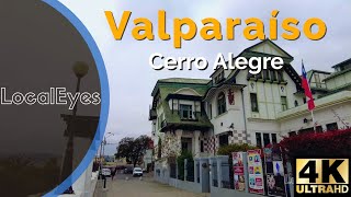 Valparaíso Cerro Alegre - 4K Walk - Chile 2021