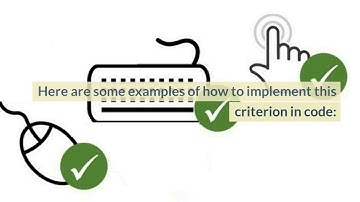 How to implement WCAG 2.1 Success Criterion 2.5.6 Concurrent Input Mechanisms in code with examples