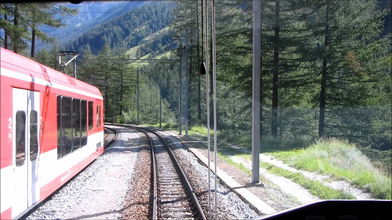 Shuttle Zermatt Tasch on board 1080p YouTube