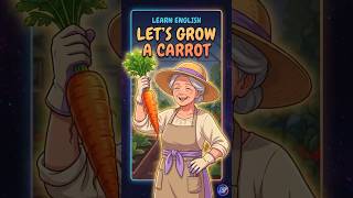 Let's Grow Carrots! 🥕 Learn English Gardening Vocabulary (Beginner ESL) #shorts