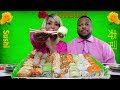 Sushi mukbang10 different types of sushi over 75 pieces