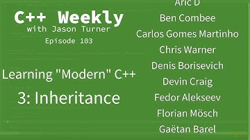 C++ Weekly - Ep 103 - Learning "Modern" C++ - 3: Inheritance