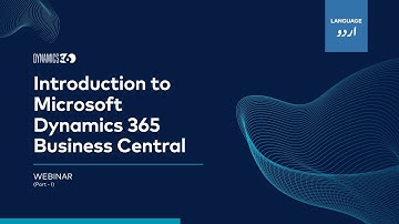 Introduction to Microsoft Dynamics 356 Business Central in Urdu (MSDYN365BC) - Part 1