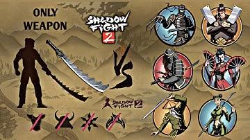Shadow Fight 2 | Only Composite Sword vs Bosses