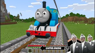 I found Thomas the Tank Engine in Minecraft  Coffin Meme