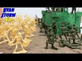Plastic Army Men VS Skeleton Warriors Battle for High Ground