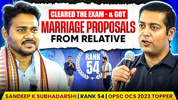 Sandeep Kumar Subhadarshi | RANK 54 | Journey of 10 Years | OCS Topper 2023 | OPSC Wallah