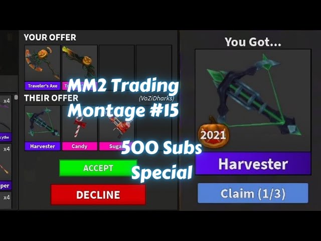 MM2 Trading Montage #99 **INSANE TRADES** 