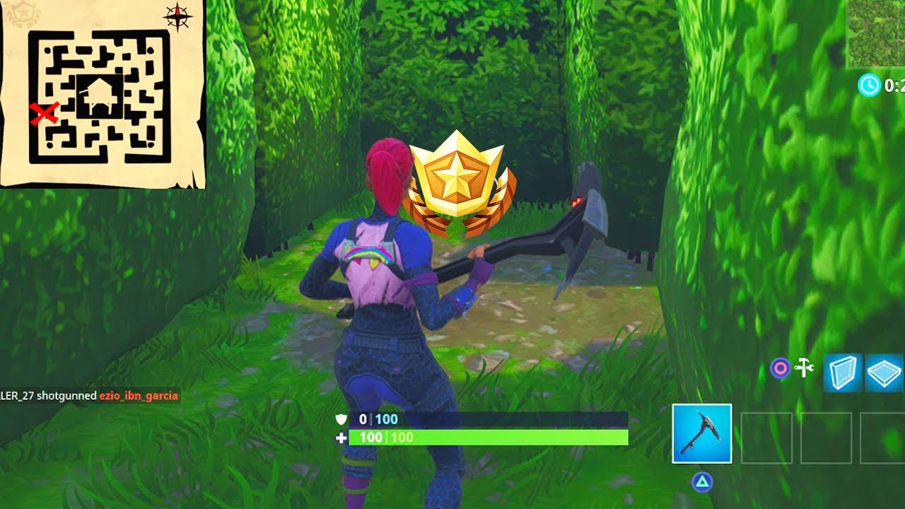 follow the treasure map found in retail row location fortnite week 7 challenges - fortnite retail row map