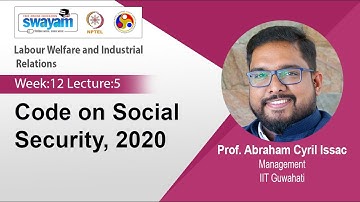 Lec 57: Code on Social Security, 2020