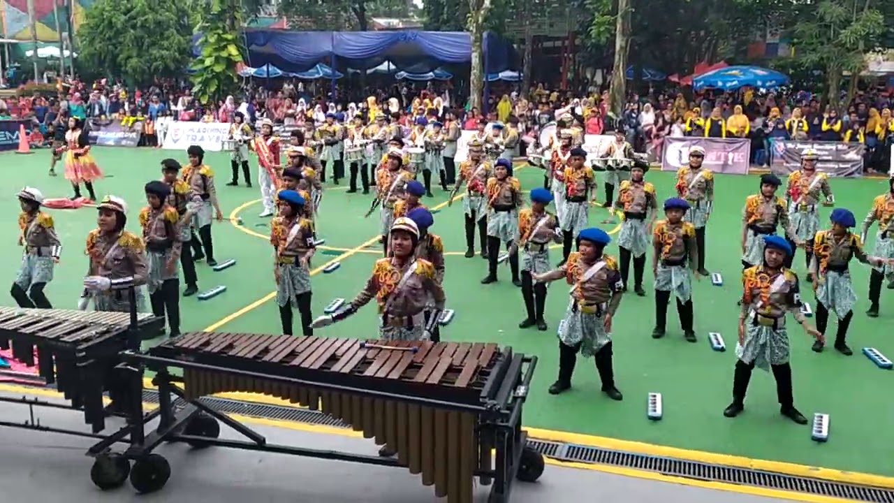 Lomba Marching Band  POLISI CILIK KOTA BEKASI ANGKATAN 5 di The Jungle Bogor 2019 #polisicilik