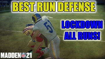 BEST MADDEN 21 RUN DEFENSE! HOW TO EASILY STOP ALL RUNS IN MADDEN NFL 21! TIPS & TRICKS