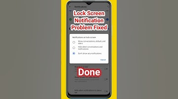 How to Fix Vivo Lock Screen Notifications | Samsung Lock screen Notification #shorts