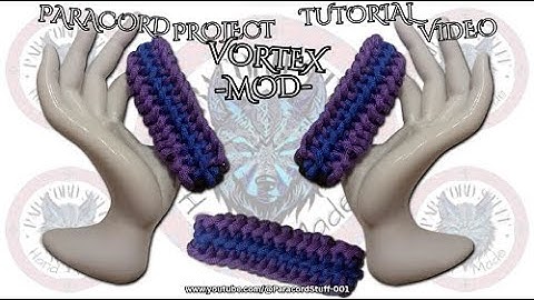 How To Make An Easy Paracord Bracelet: Vortex -MOD- Tutorial Video  #paracordbracelet #diy #tutorial