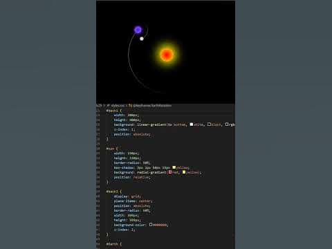 sun, earth and moon using html and css || day 122 #webdesign # ...