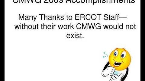 congestion management work group update