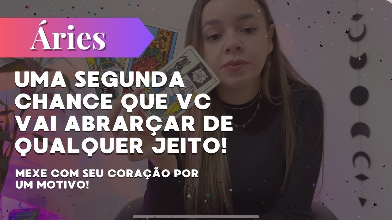 ÁRIES✨UMA SEGUNDA CHANCE QUE VC VAI ABRAÇAR DE QUALQUER JEITO!