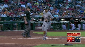 MIA@ARI: Yelich opens the scoring with RBI groundout