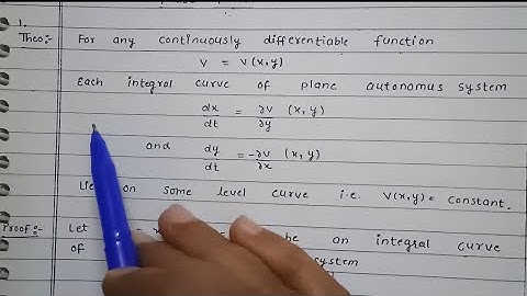 Ep.31 theorem and definition of critical points l autonomous system l ode msc maths by Yogeshwar Sir