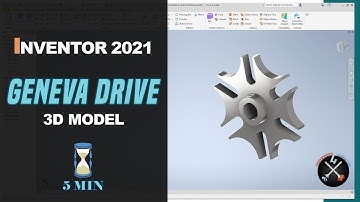 GENEVA DRIVE |CROCE DI MALTA ⚙️ | CAD Model Tutorial | Inventor Professional 2021