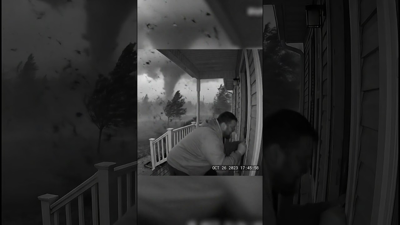 the tornado is so strong ai video😂