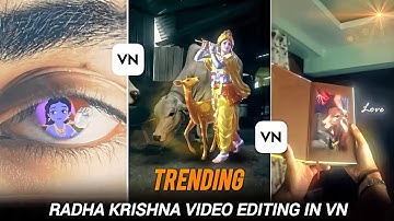 How To Radha Krishna Video Editing In Vn। Instagram trending Radha Krishna video editing 🔥