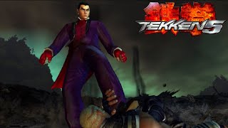 Tekken 5 | Kazuya Story Mode 5 Rounds | Final Stage 1 | PCSX2 | Subaraz14