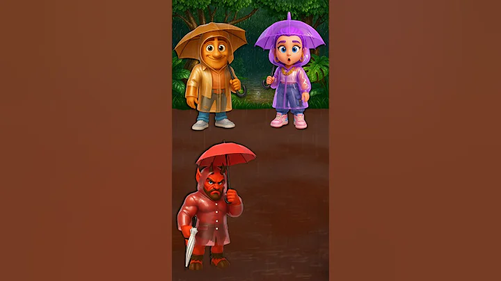 Rainy Day Fun! Help Jesus Find His Umbrella! #cartoon #animation #shorts thumbnail