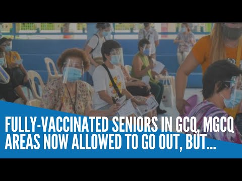 Fully vaccinated seniors in GCQ, MGCQ areas now allowed to go out