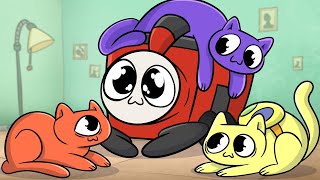 DAILY LIFE but EVERYONE ARE CATS! // Poppy Playtime Chapter 3 Animation