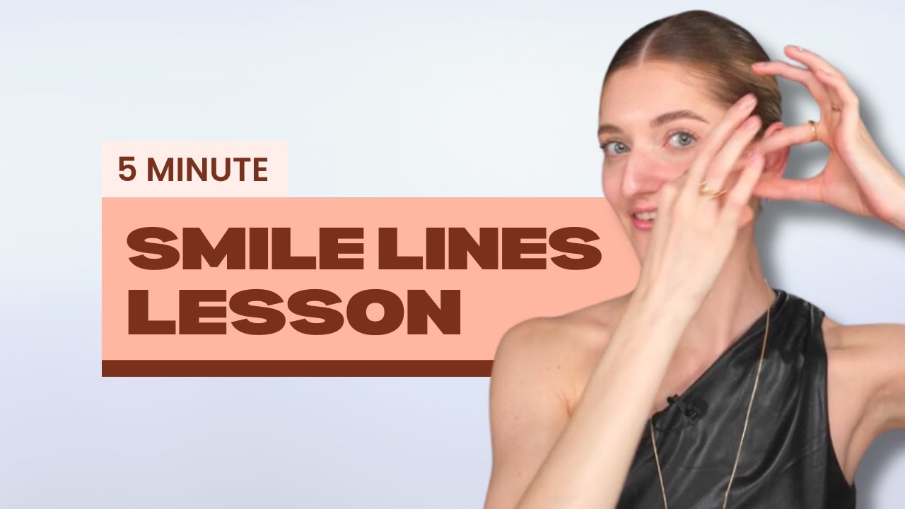 5-Minute Smile Lines Lesson | Face Fitness, Facial Fitness, Facial Yoga