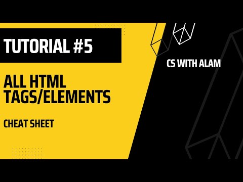 All HTML Elements or Tags | HTML Elements Cheat Sheet | Web Development Tutorial #5
