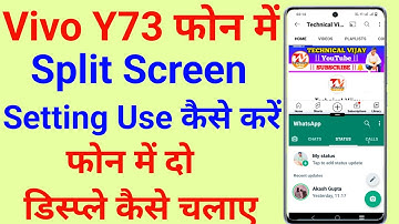 Vivo Y73 Split Screen Setting | How To Split Screen Setting Vivo Y73 | Split Screen Vivo Y73