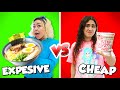 Eating expensive vs cheap food for 24 hours challenge