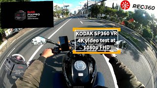 KODAK SP360 VR 4K - VIDEO TEST @1080p FHD | MANILA