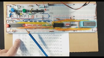 8Bit Breadboard Computer mit 6502, Architektur des 6502, erstes Maschinenspracheprogramm zum Test de