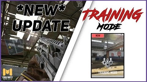 *NEW* 𝐓𝐑𝐀𝐈𝐍𝐈𝐍𝐆 𝐌𝐎𝐃𝐄 in codm SEASON 7 // New UPDATE // Call of Duty Mobile