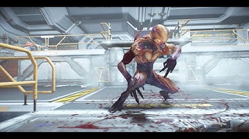 DOOM 2016 HD. walkthrough part 1. (hurt me plenty)